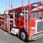 Red, five-car auto hauler | Bailey Truck & Trailer